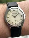 Jaeger-LeCoultre Zebra Date Wheel Sub-Seconds (1950s) | Watch Scout thumbnail 1