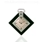 Juvenia Art Deco Onyx & Diamond Pocket Watch (1920s) | Watch Scout thumbnail 4