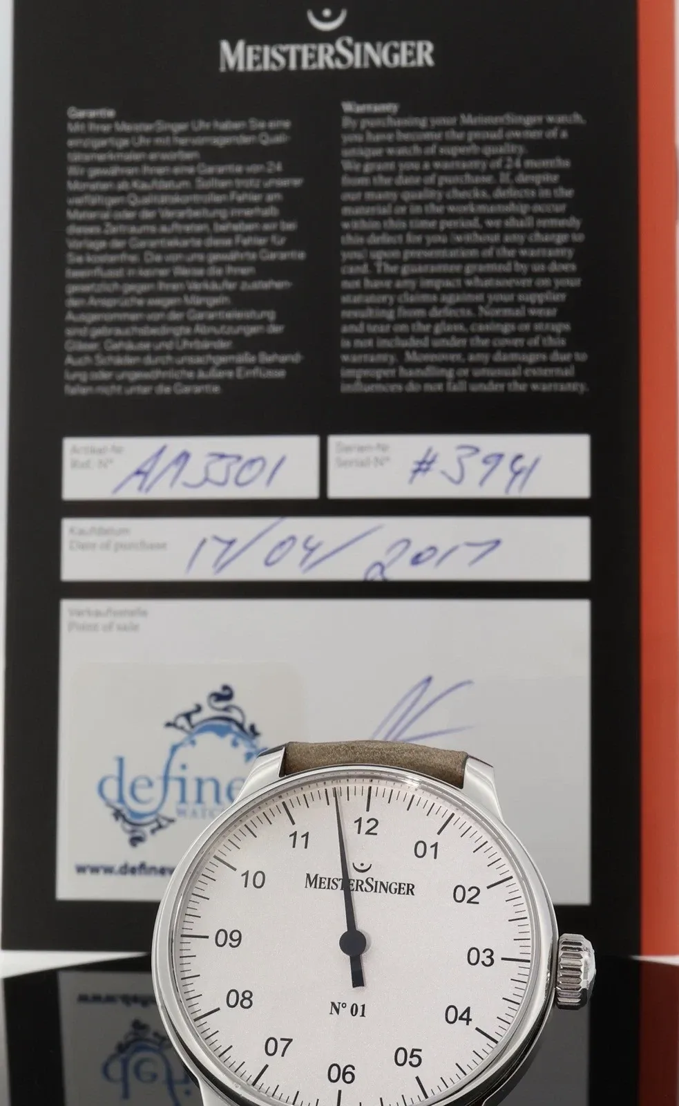 Meistersinger No 01 AM3301 Price in Australia | $2k - image 9