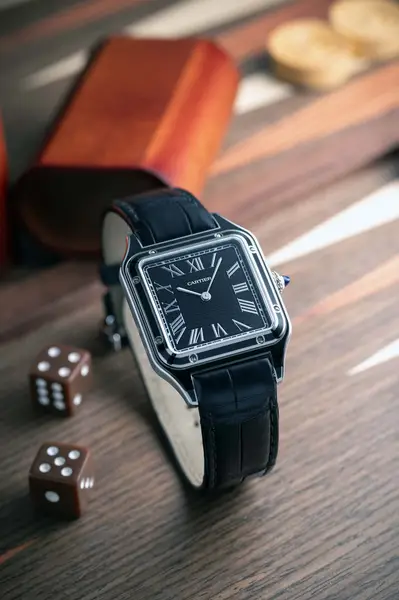 Cartier Santos-Dumont Mecanique Black Lacquer Edition Ref. WSSA0046