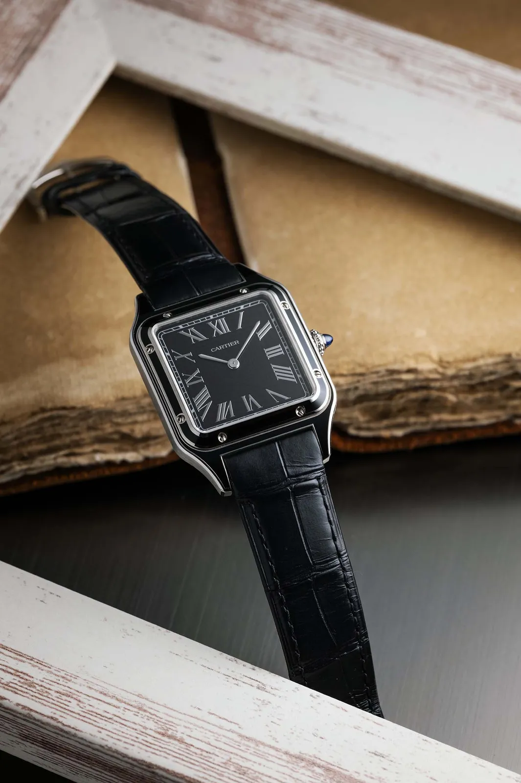 Cartier Santos-Dumont Mecanique Black Lacquer Edition WSSA0046 Price in Australia | $11k - image 2