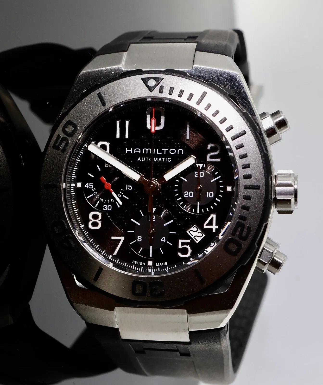 Hamilton Khaki Navy Sub H78716333 Price in Australia | $2k - image 2