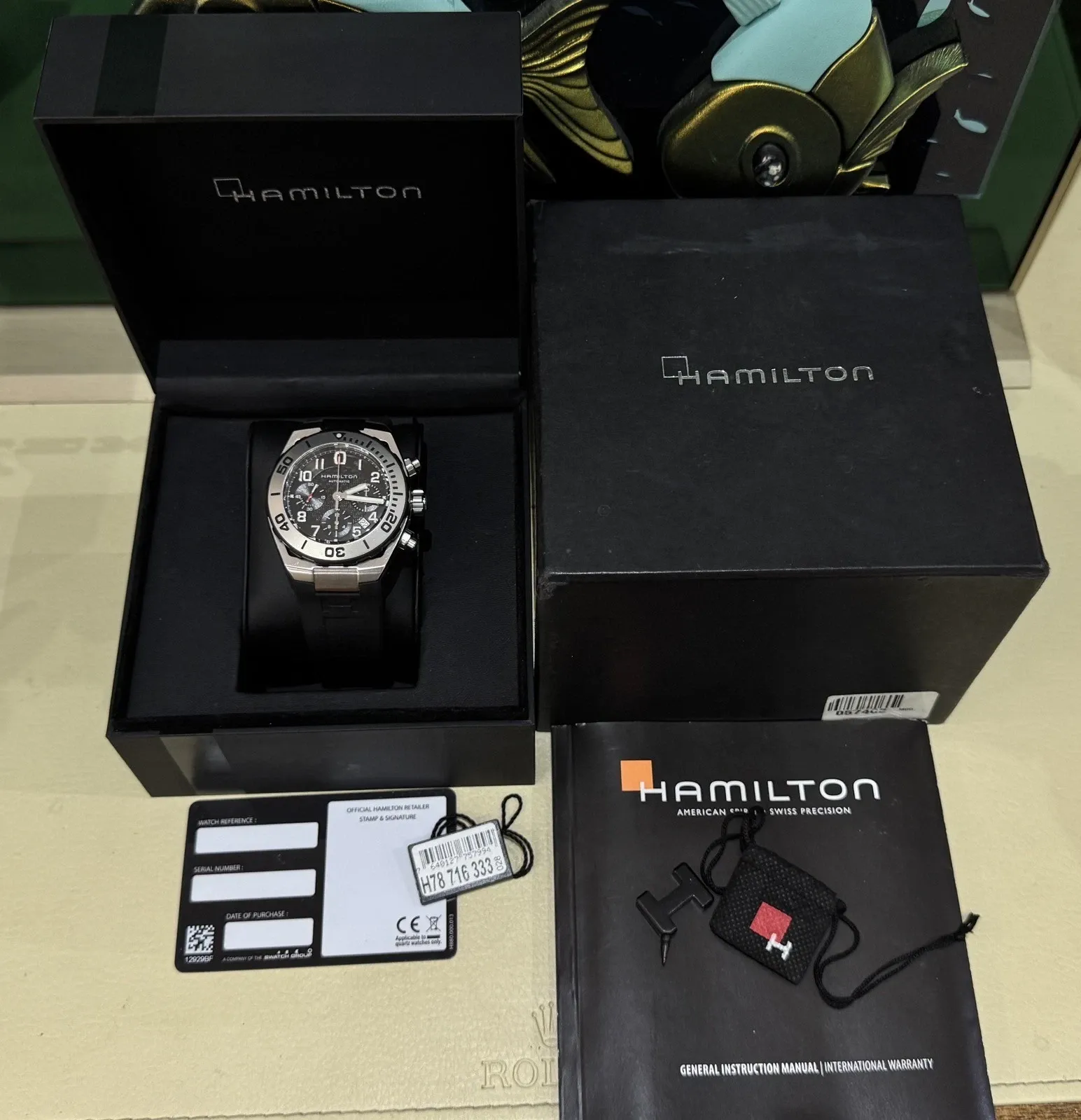 Hamilton Khaki Navy Sub H78716333 Price in Australia | $2k - image 11