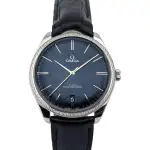 Omega De Ville Trésor Blue Dial Diamond Bezel (2020) - Ref. 435.18.40.21.03.001 | Watch Scout thumbnail 1