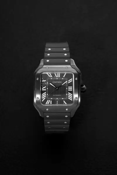 Cartier Santos Large Black ADLC Ref. WSSA0039