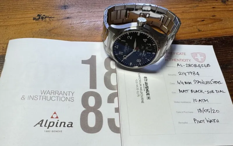 Alpina Startimer Pilot Big Date Small Sec AL-280B4S6B Price in Australia | $995 - image 8