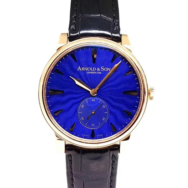 Arnold & Son HMS1 40MM Rose Gold Royal Blue