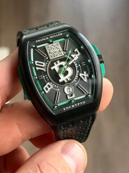 Franck Muller Vanguard Encrypto “Free the Money, Free the World” Ref. V41 SC DT RCG BTC LTD