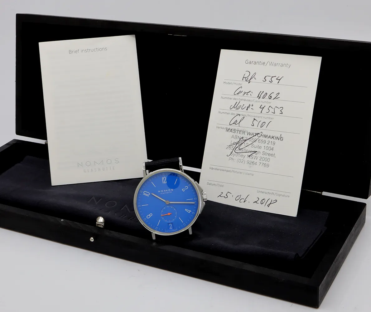 NOMOS Ahoi Datum Signal Blue 554, photo 7 of 7