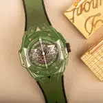 Hublot Big Bang Unico Sang Bleu II Green Ceramic (2024) - Ref. 418.GX.5207.RX.MXM22 | Watch Scout thumbnail 1