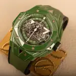 Hublot Big Bang Unico Sang Bleu II Green Ceramic (2024) - Ref. 418.GX.5207.RX.MXM22 | Watch Scout thumbnail 3