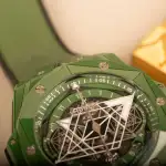Hublot Big Bang Unico Sang Bleu II Green Ceramic (2024) - Ref. 418.GX.5207.RX.MXM22 | Watch Scout thumbnail 5