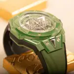 Hublot Big Bang Unico Sang Bleu II Green Ceramic (2024) - Ref. 418.GX.5207.RX.MXM22 | Watch Scout thumbnail 8