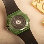 Hublot Big Bang Unico Sang Bleu II Green Ceramic (2024) - Ref. 418.GX.5207.RX.MXM22 | Watch Scout thumbnail 9