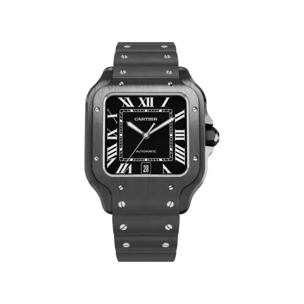 Cartier Santos de Cartier Large Black ADLC Ref. WSSA0039